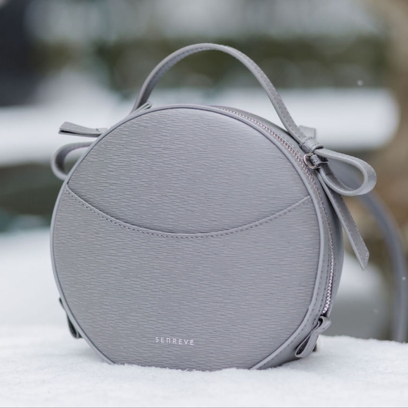 Senreve Handbags - EXCELLENT SENREVE CIRCA CROSSBODY BAG IN STORM MIMOSA LEATHER